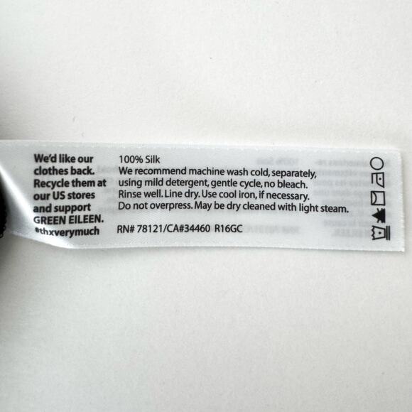 Eileen Fisher Silk Georgette Crepe High Neck Dress Sleeveless in Black L NWT - Picture 11 of 11